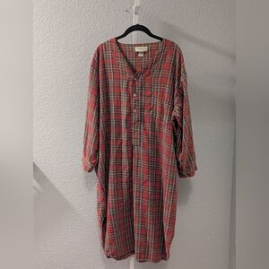 The Vermont Country Store Cotton Plaid Pajamas Size Large
